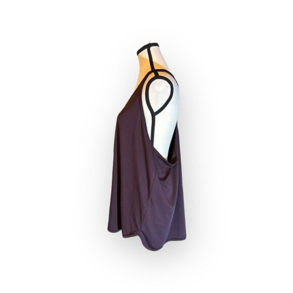 Women’s 3X hyba Eggplant Purple Activewear Moisture Wicking Racerback Top XXXL - Picture 5 of 7